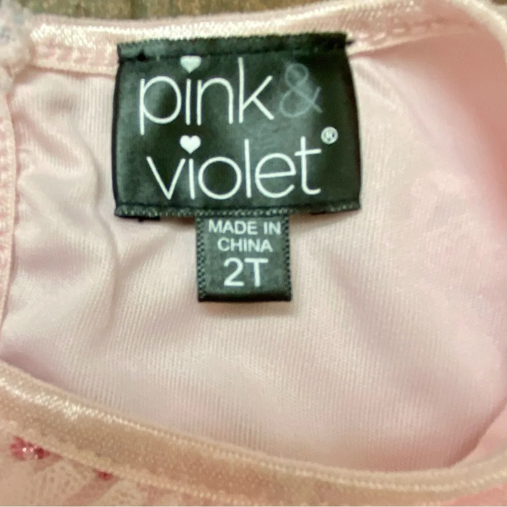 Pink Butterfly Tulle Dress | Size 2T
